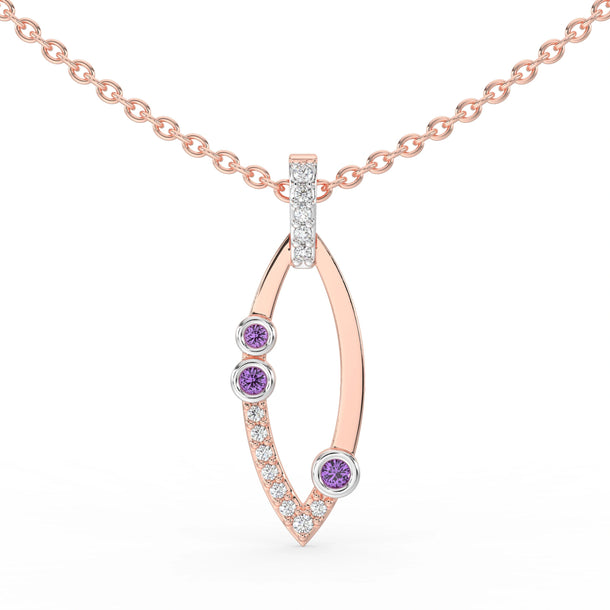 Celeste Radiant Curve Spark Pendant