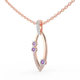 Celeste Radiant Curve Spark Pendant