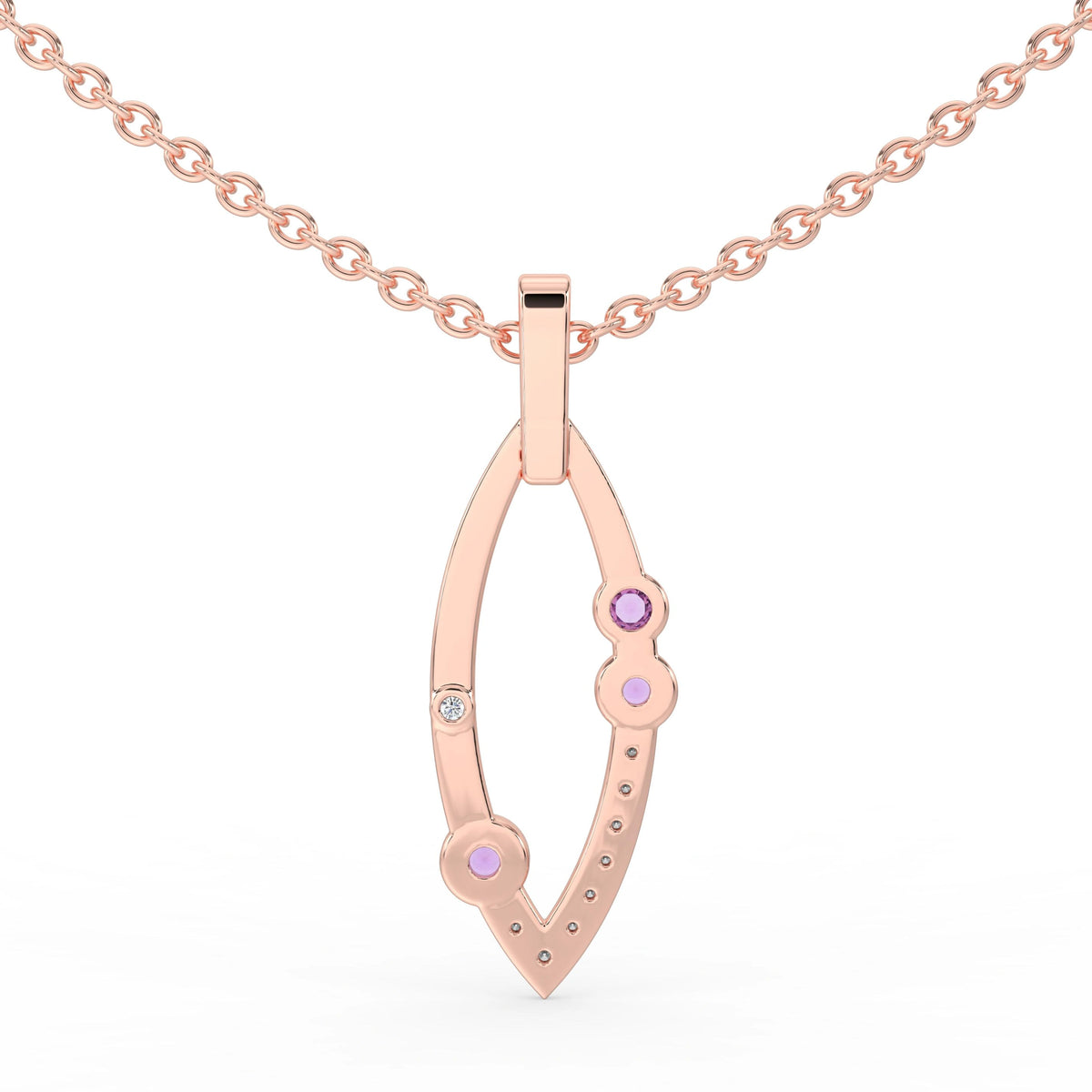 Celeste Radiant Curve Spark Pendant