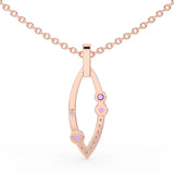 Celeste Radiant Curve Spark Pendant