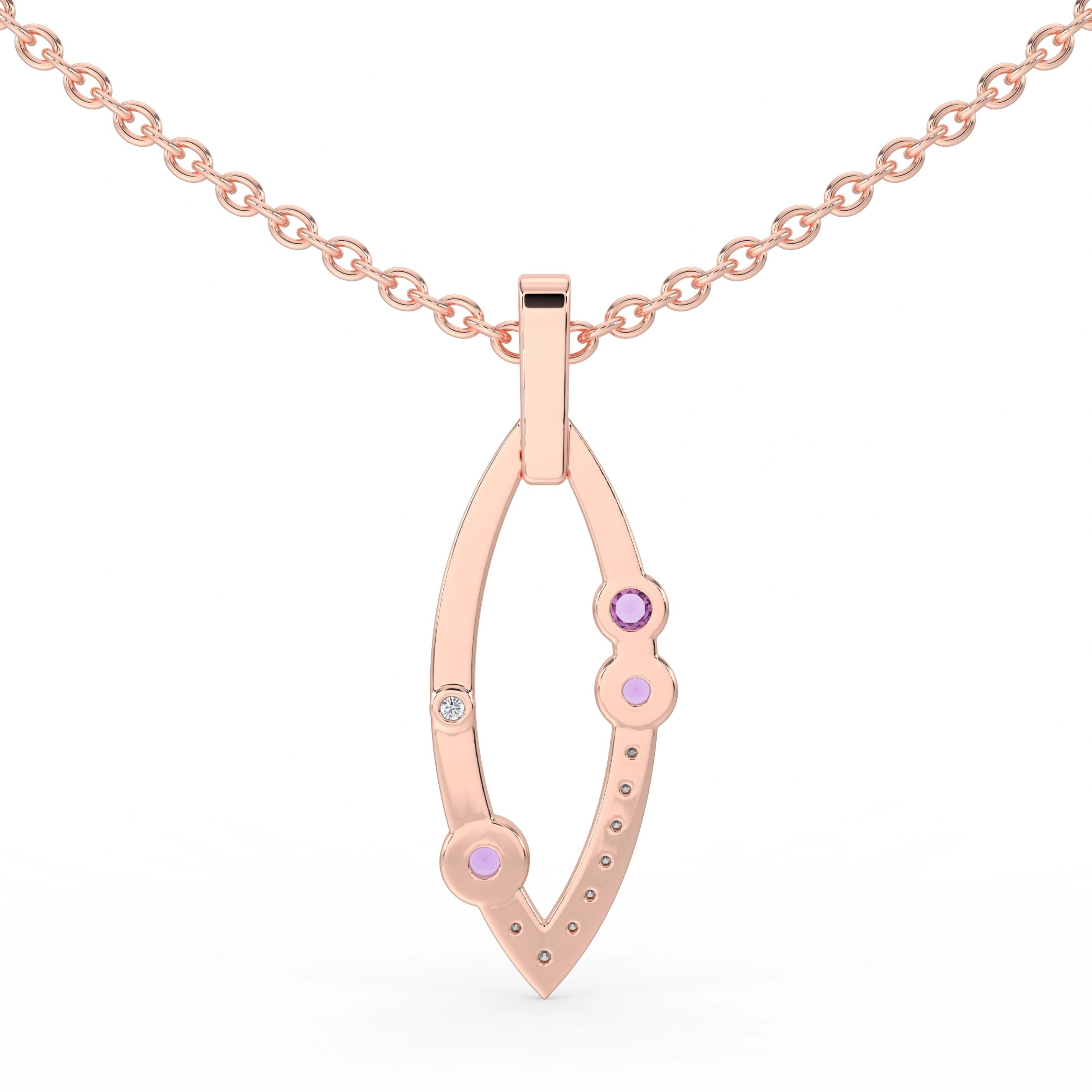 Celeste Radiant Curve Spark Pendant