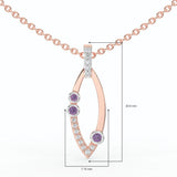 Celeste Radiant Curve Spark Pendant