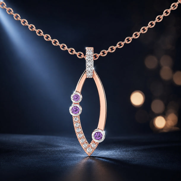 Celeste Radiant Curve Spark Pendant