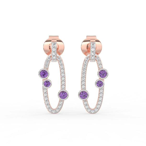 Gem Pop Midnight Orbit Spark Hoops