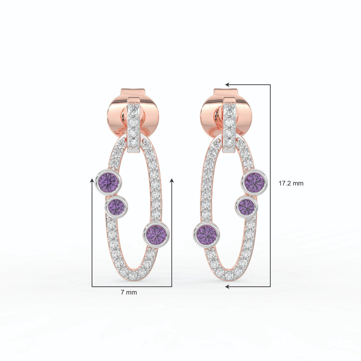 Gem Pop Midnight Orbit Spark Hoops