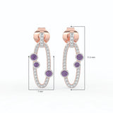 Gem Pop Midnight Orbit Spark Hoops
