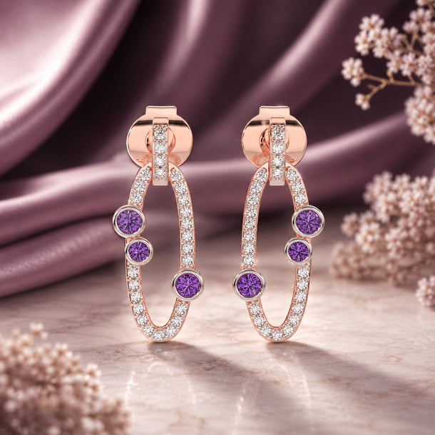 Gem Pop Midnight Orbit Spark Hoops
