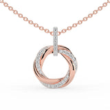 Celeste Twirl of Brilliance Diamond Pendant
