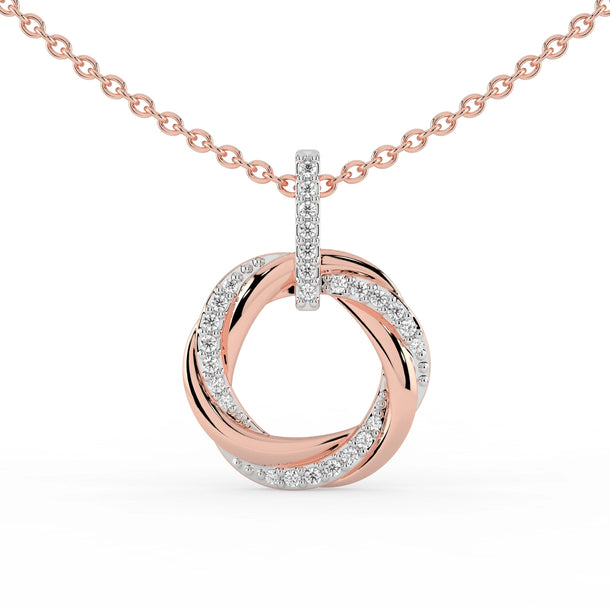 Celeste Twirl of Brilliance Diamond Pendant
