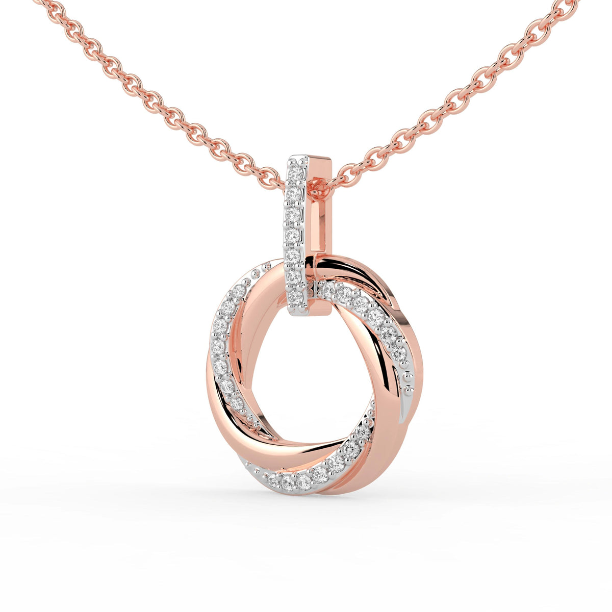 Celeste Twirl of Brilliance Diamond Pendant