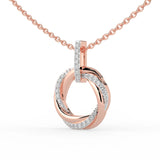 Celeste Twirl of Brilliance Diamond Pendant