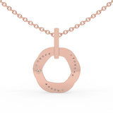 Celeste Twirl of Brilliance Diamond Pendant