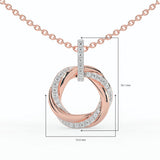 Celeste Twirl of Brilliance Diamond Pendant