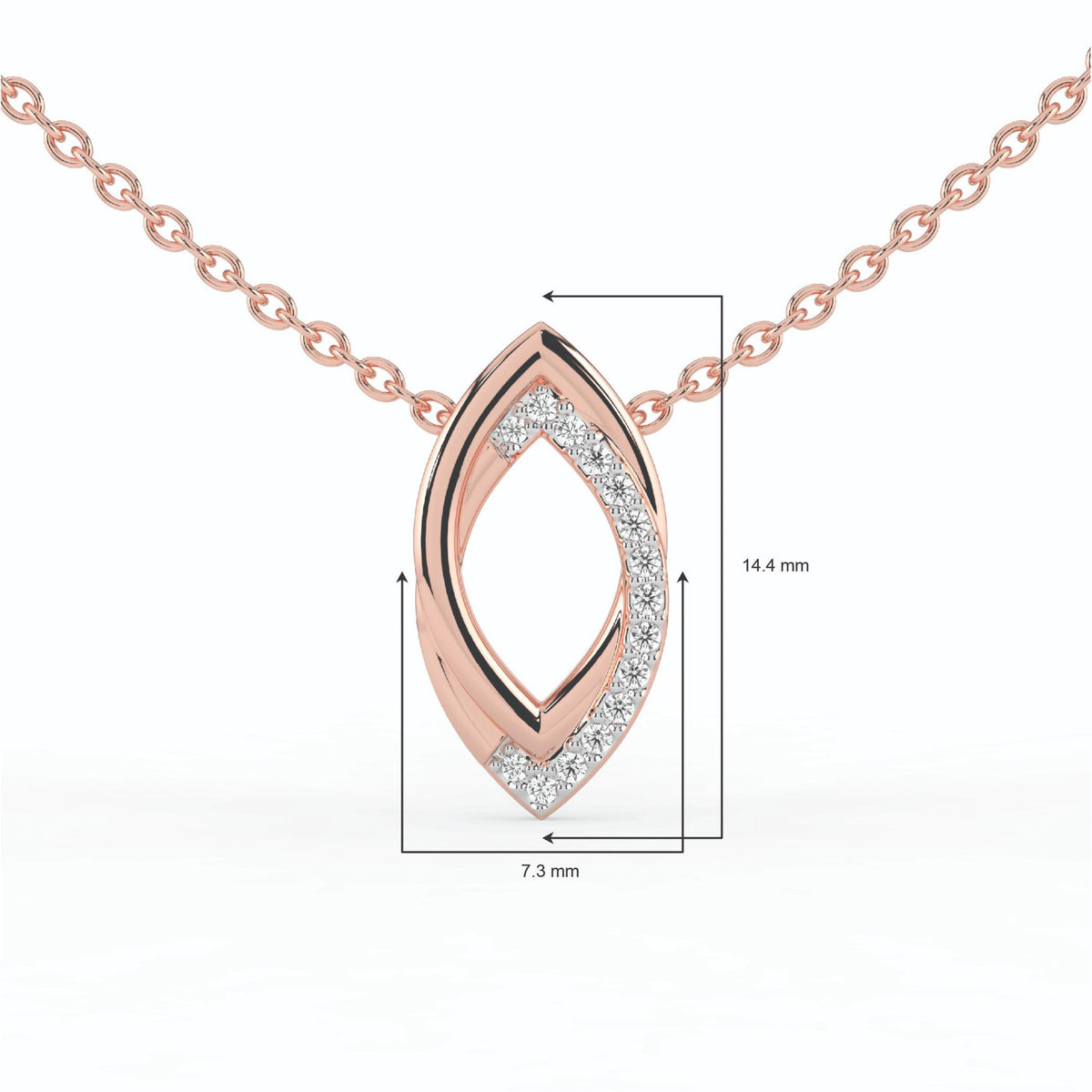 Celeste Graceful Glow Diamond Drop Pendant