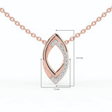 Celeste Graceful Glow Diamond Drop Pendant