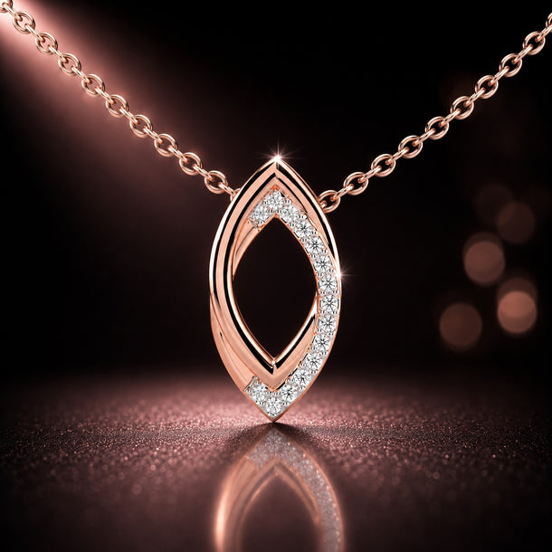 Celeste Graceful Glow Diamond Drop Pendant