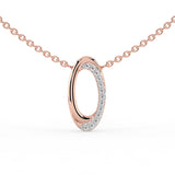 Celeste Radiant Curve Diamond Pendant