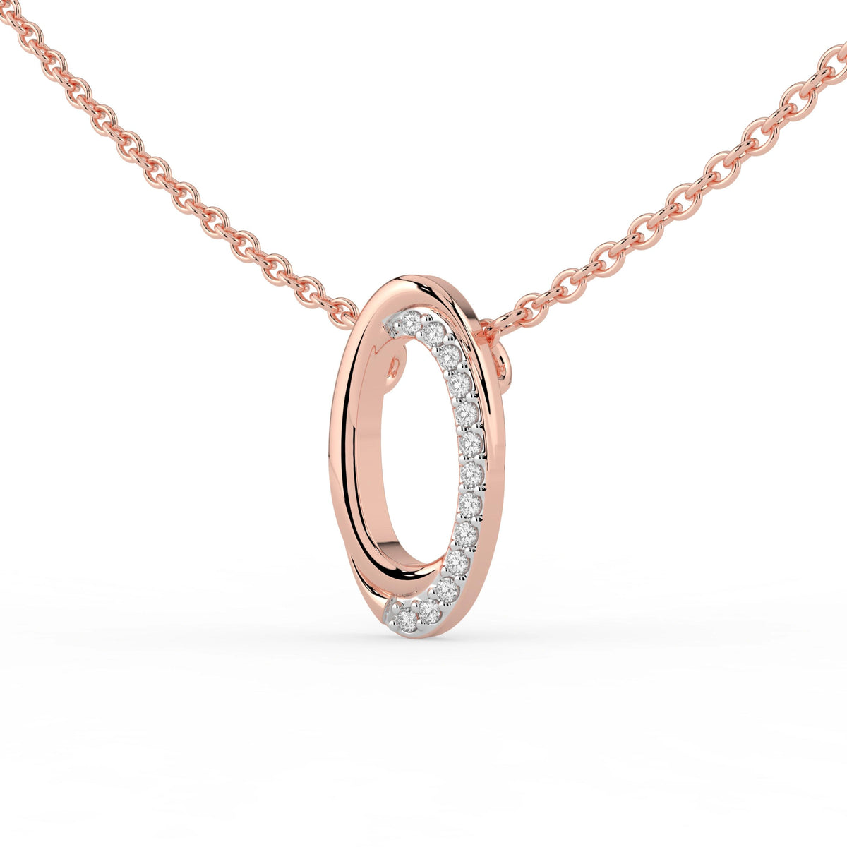 Celeste Radiant Curve Diamond Pendant