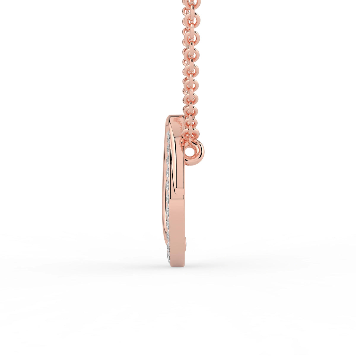 Celeste Radiant Curve Diamond Pendant