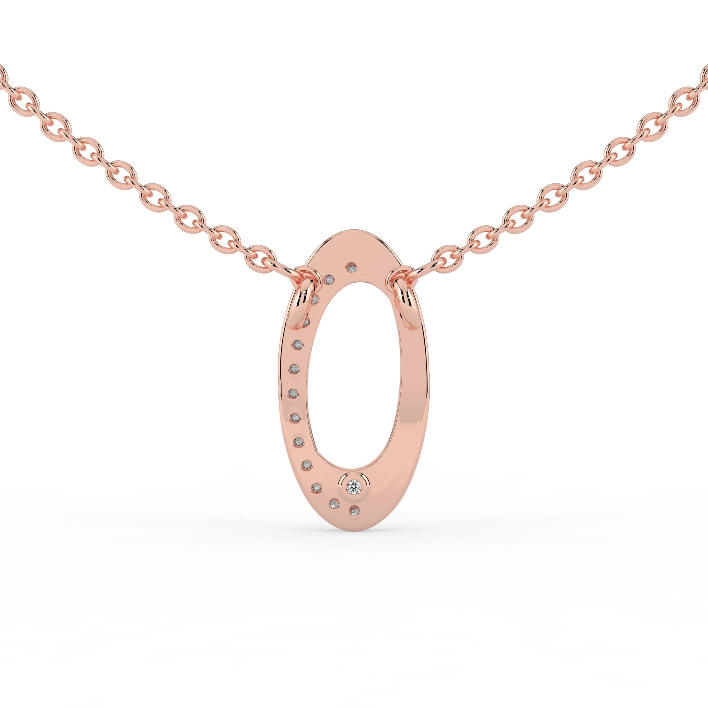 Celeste Radiant Curve Diamond Pendant