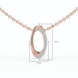 Celeste Radiant Curve Diamond Pendant
