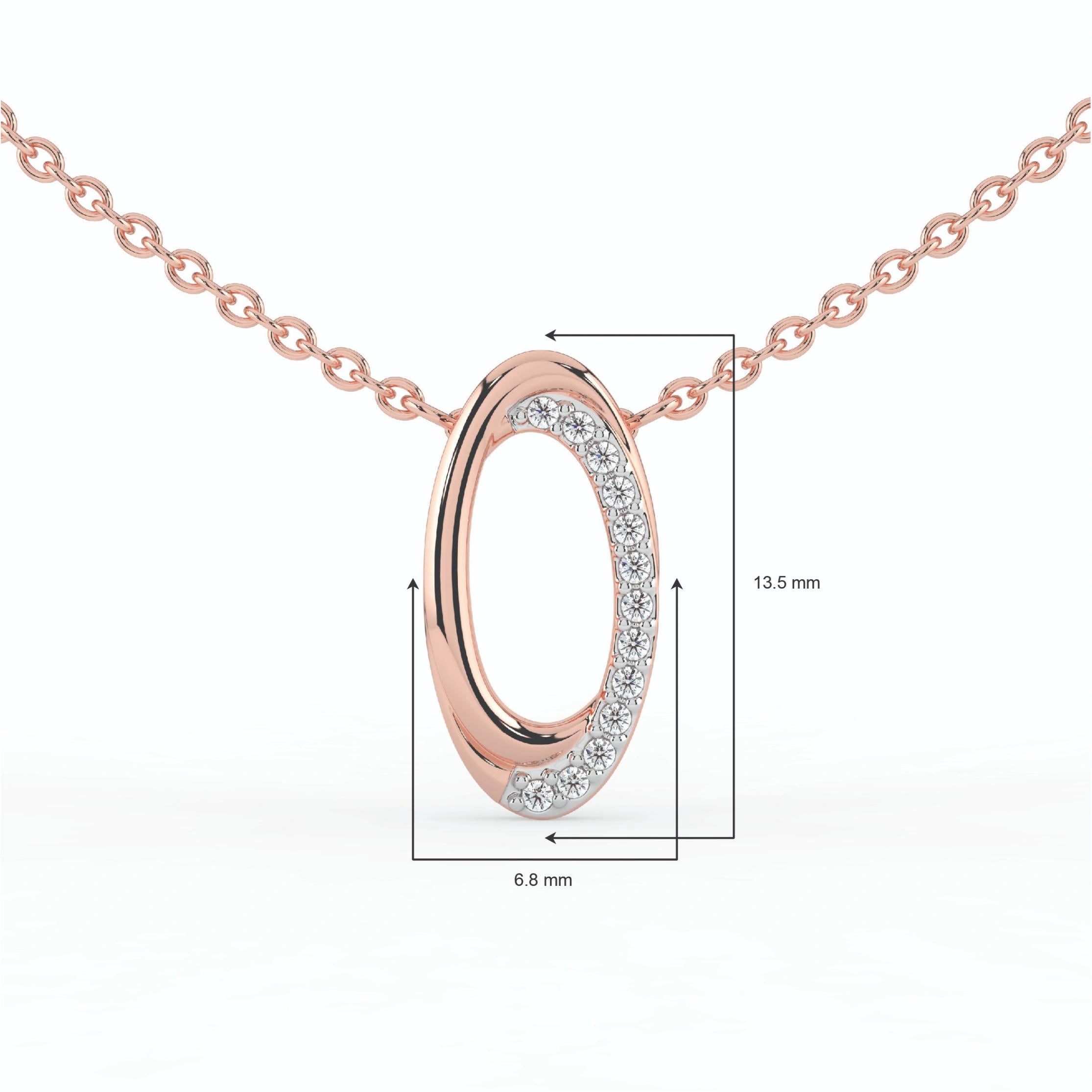 Celeste Radiant Curve Diamond Pendant