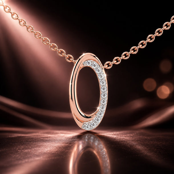 Celeste Radiant Curve Diamond Pendant