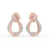 Celeste Twisted Teardrop Spark Studs