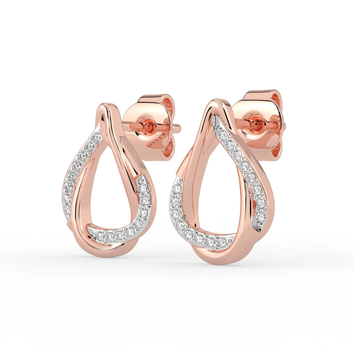 Celeste Twisted Teardrop Spark Studs