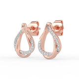 Celeste Twisted Teardrop Spark Studs