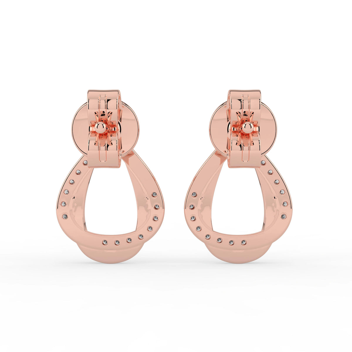 Celeste Twisted Teardrop Spark Studs
