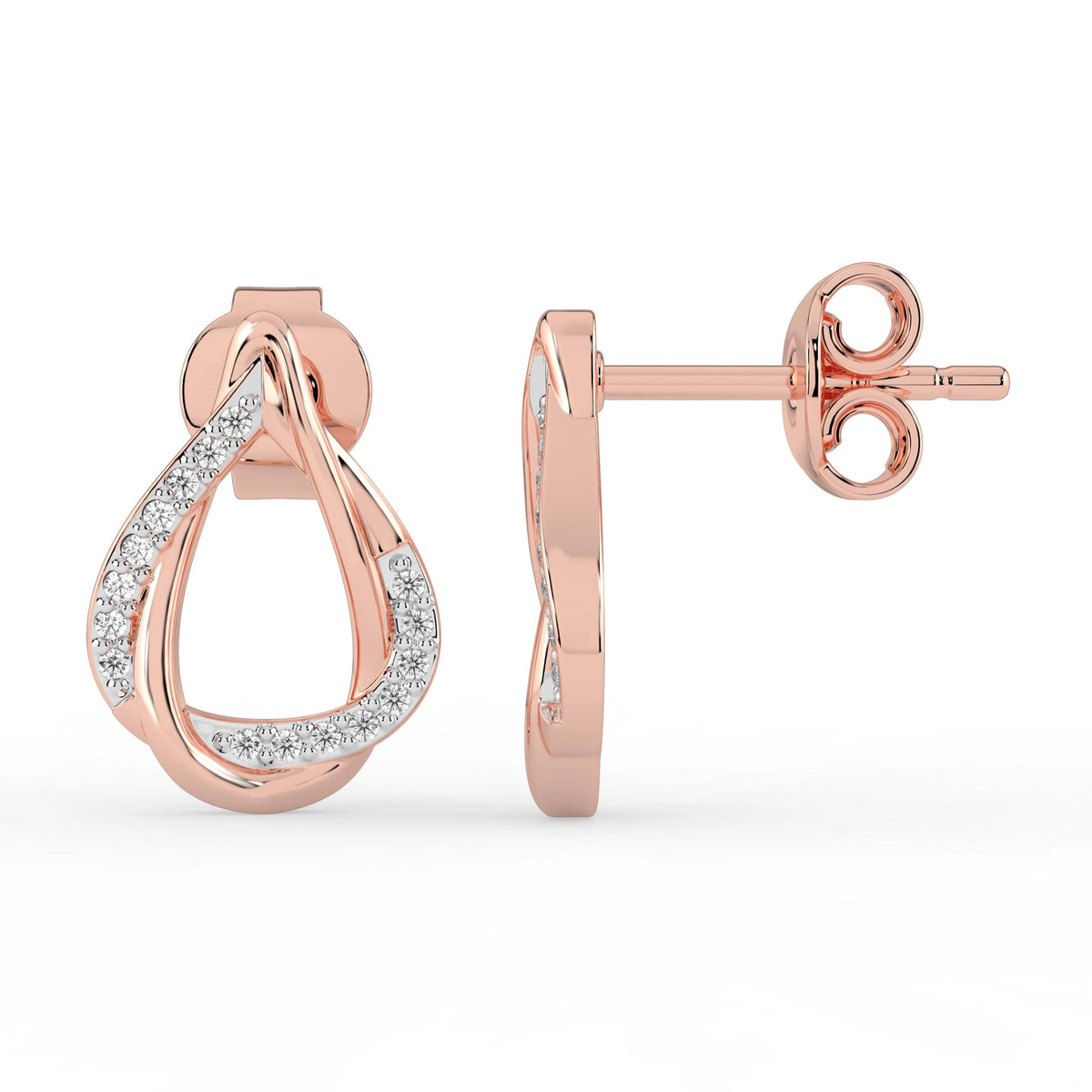 Celeste Twisted Teardrop Spark Studs