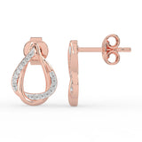 Celeste Twisted Teardrop Spark Studs