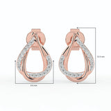 Celeste Twisted Teardrop Spark Studs