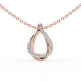 Celeste Elegant Spark Diamond Loop Pendant