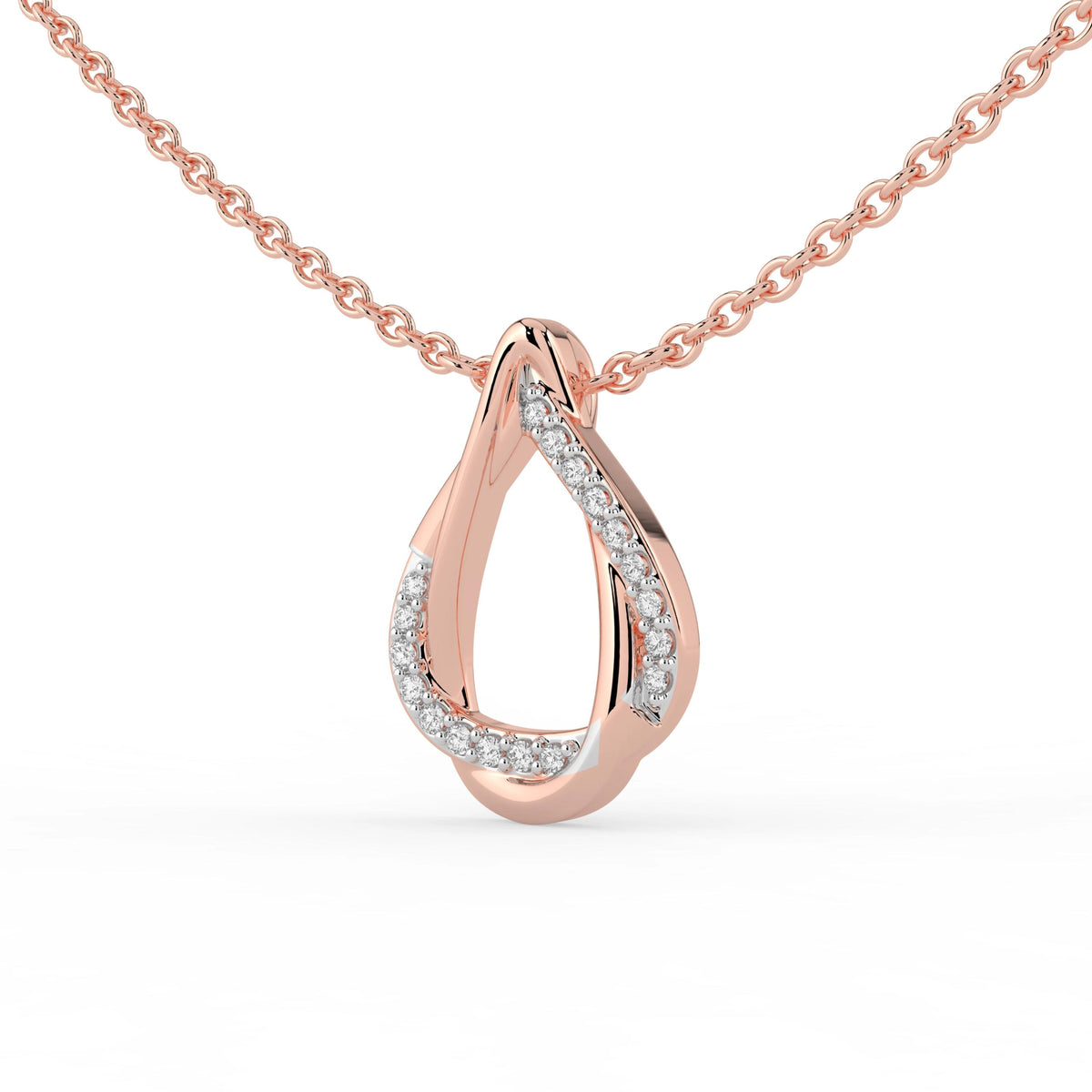 Celeste Elegant Spark Diamond Loop Pendant