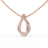 Celeste Elegant Spark Diamond Loop Pendant