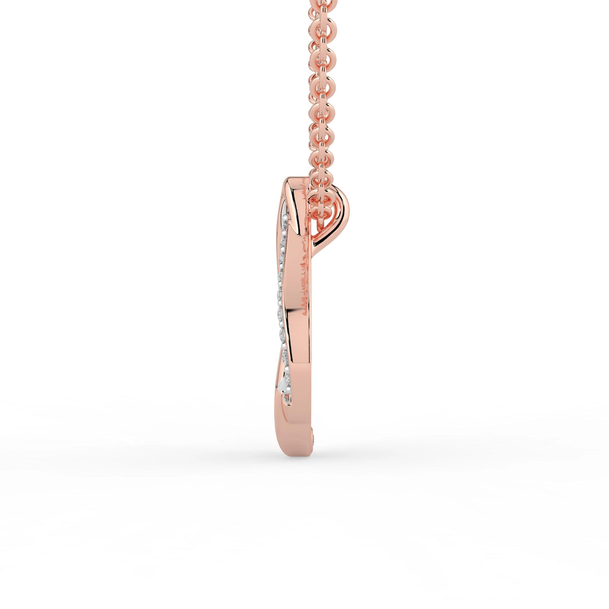 Celeste Elegant Spark Diamond Loop Pendant