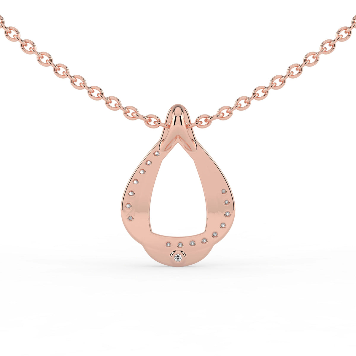Celeste Elegant Spark Diamond Loop Pendant