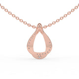 Celeste Elegant Spark Diamond Loop Pendant