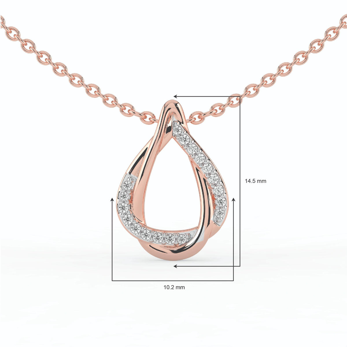 Celeste Elegant Spark Diamond Loop Pendant