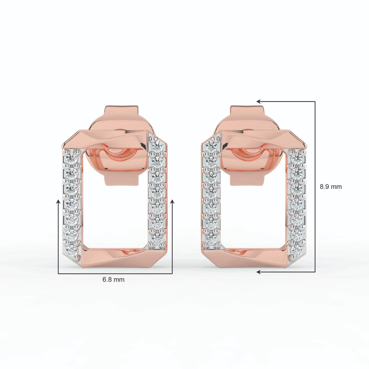 Celeste Modern Frame Spark Studs