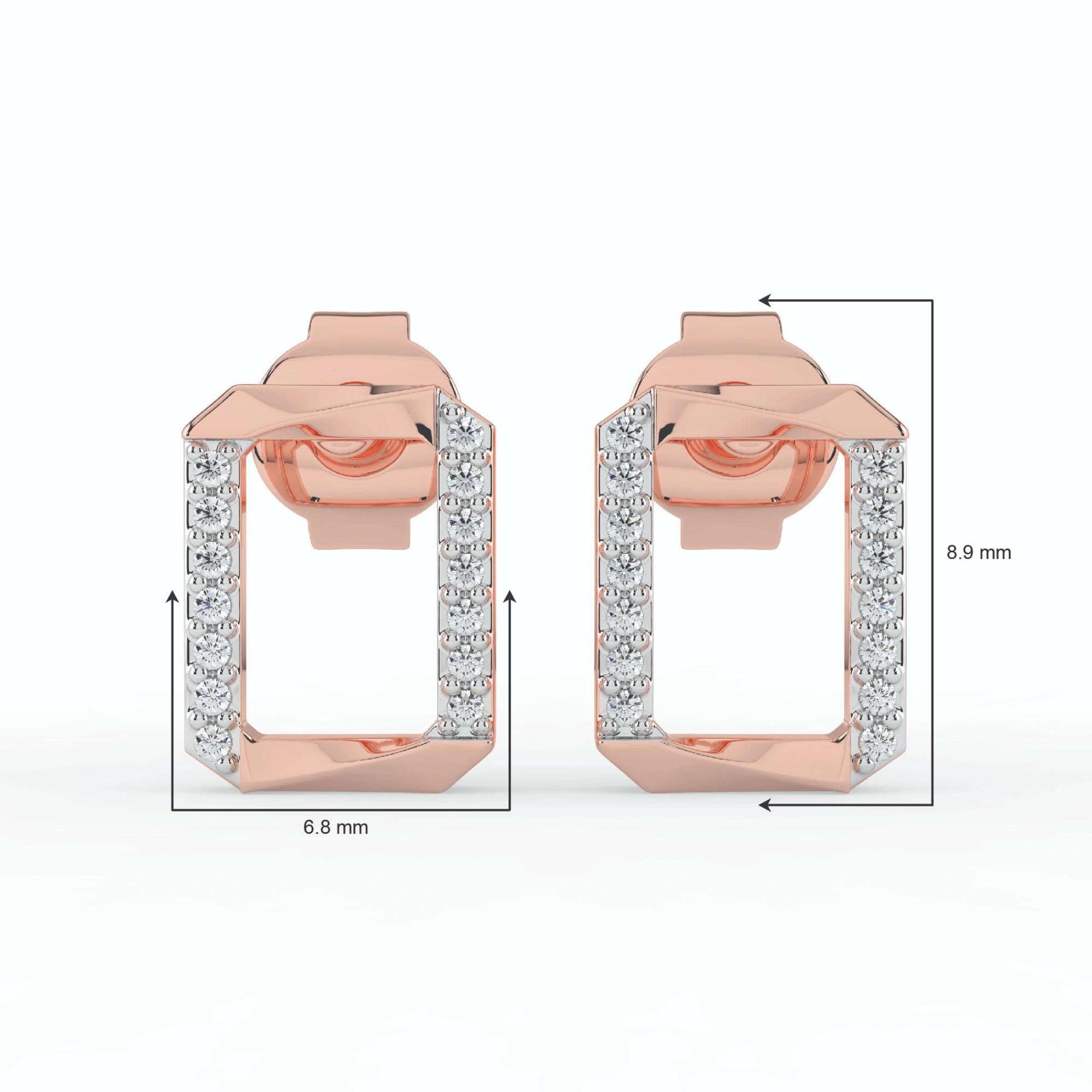 Celeste Modern Frame Spark Studs