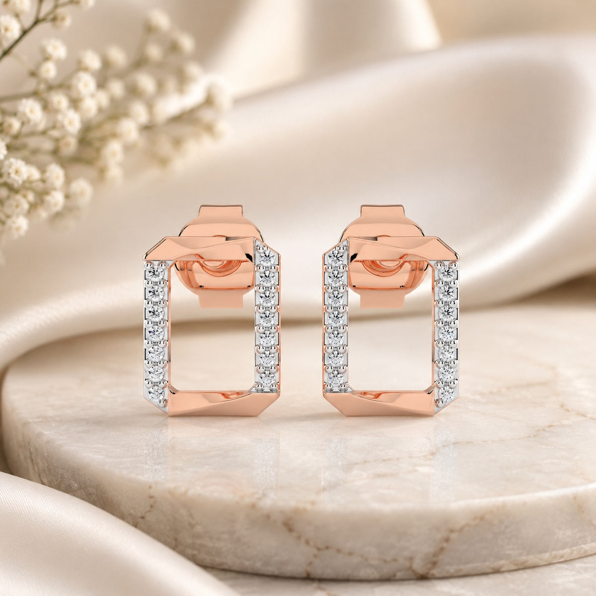 Celeste Modern Frame Spark Studs