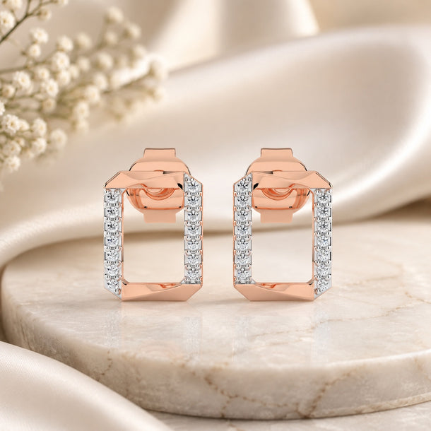 Celeste Modern Frame Spark Studs