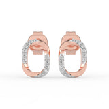 Celeste Twisted Glow Oval Studs