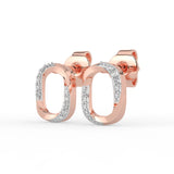 Celeste Twisted Glow Oval Studs