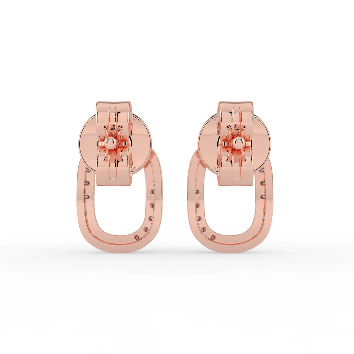 Celeste Twisted Glow Oval Studs