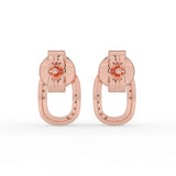 Celeste Twisted Glow Oval Studs