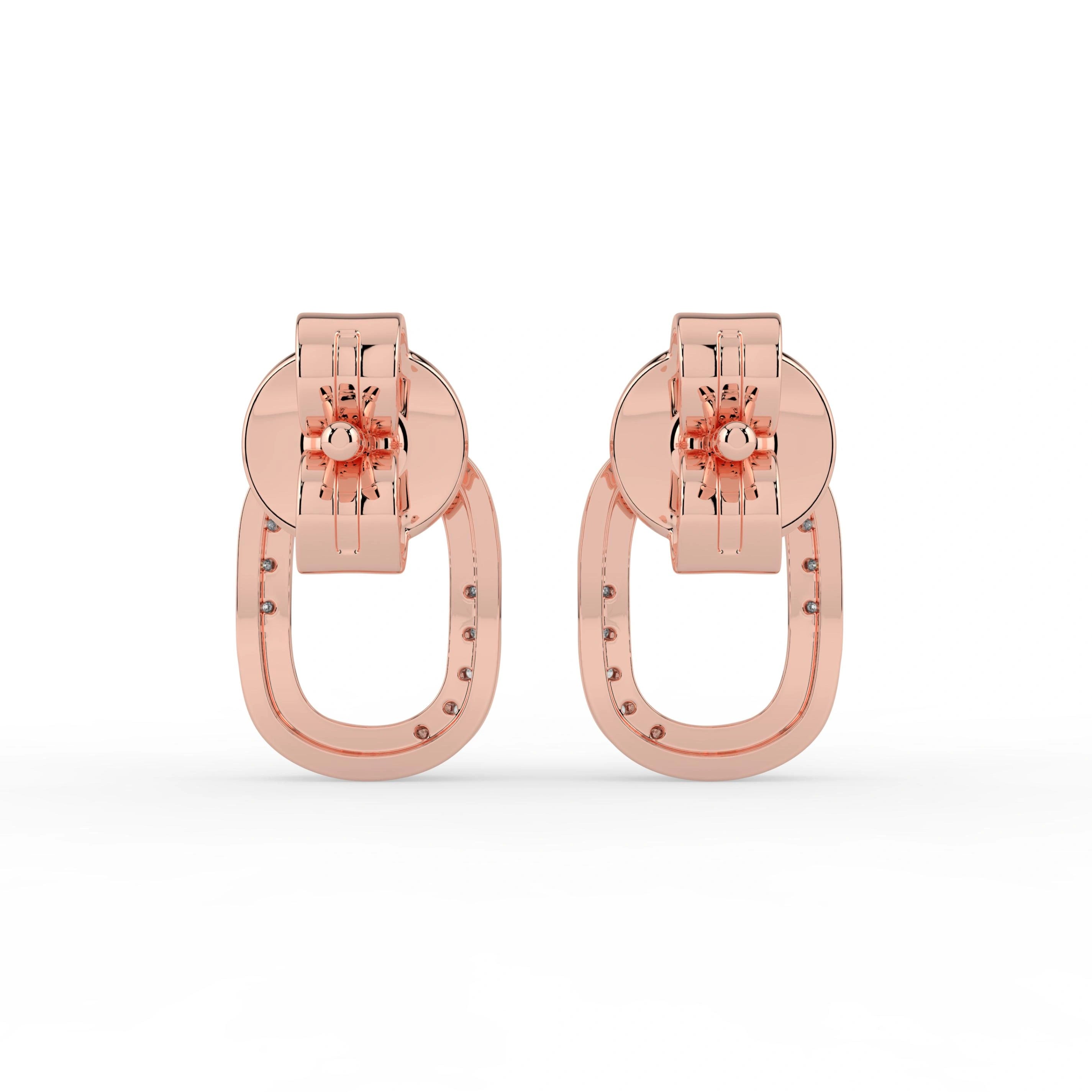 Celeste Twisted Glow Oval Studs
